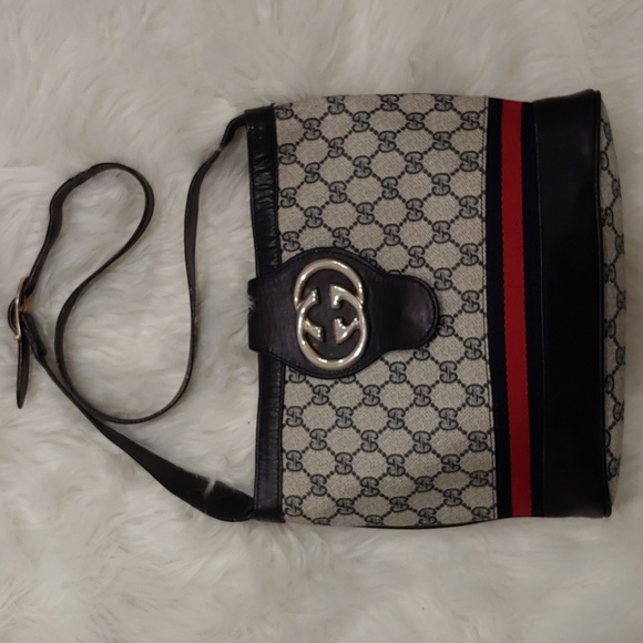Authentic Vintage Gucci GG Monogram Supreme Web Blondie Britt Ophidia Bucket - Picture 3 of 11